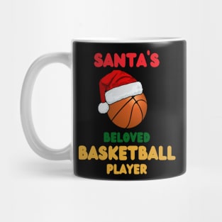 Santas Beloved Basketball Player Mug